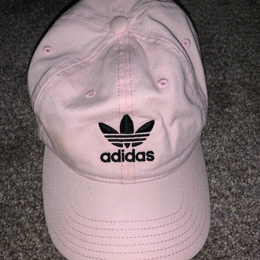 Light pink adidas hat